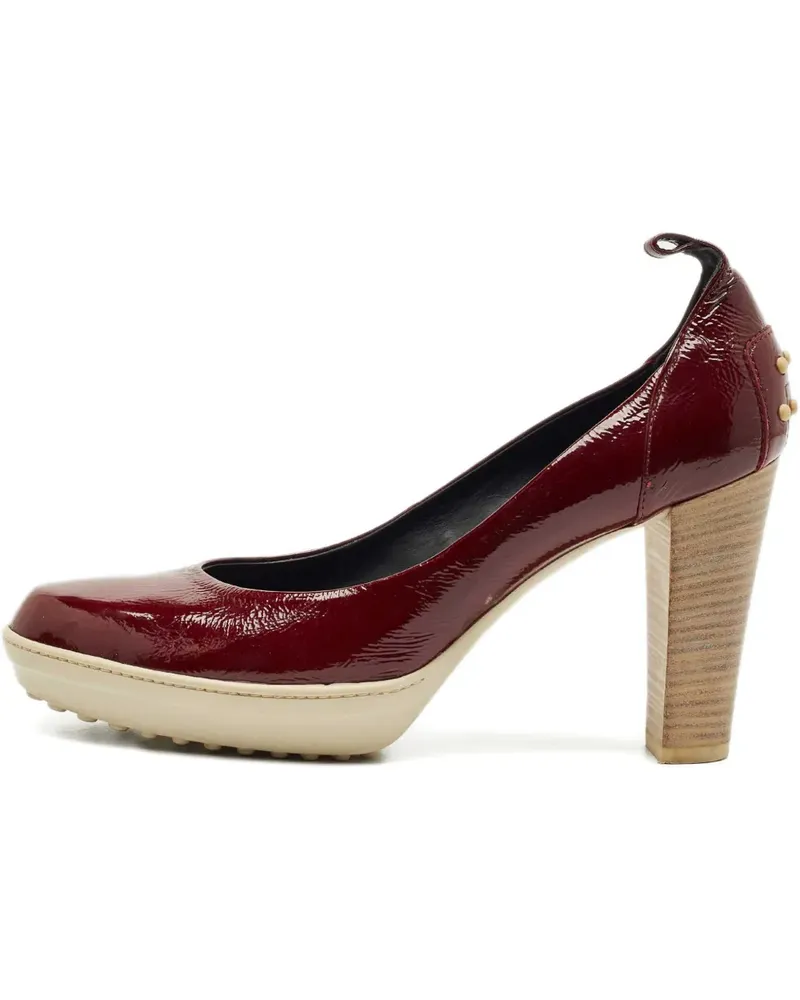 TOD'S Pumps mit Blockabsatz - Rot Rot