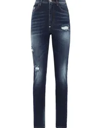 Philipp Plein Jeans mit Distressed-Optik Blau