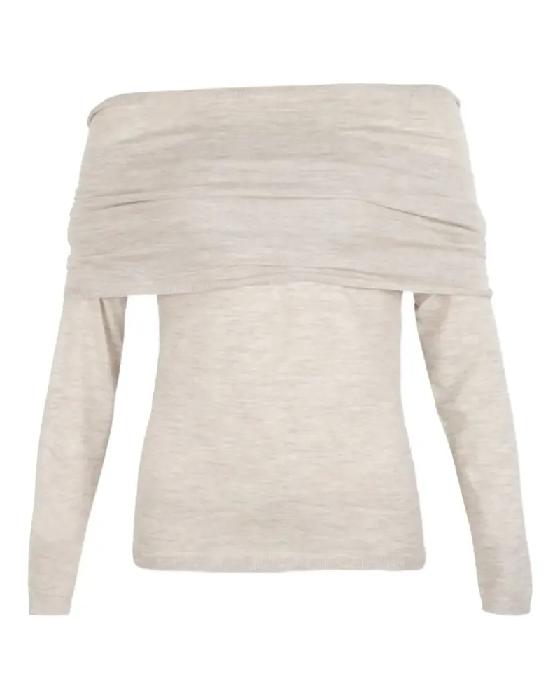 Max Mara Schulterfreier Pullover - Nude Nude