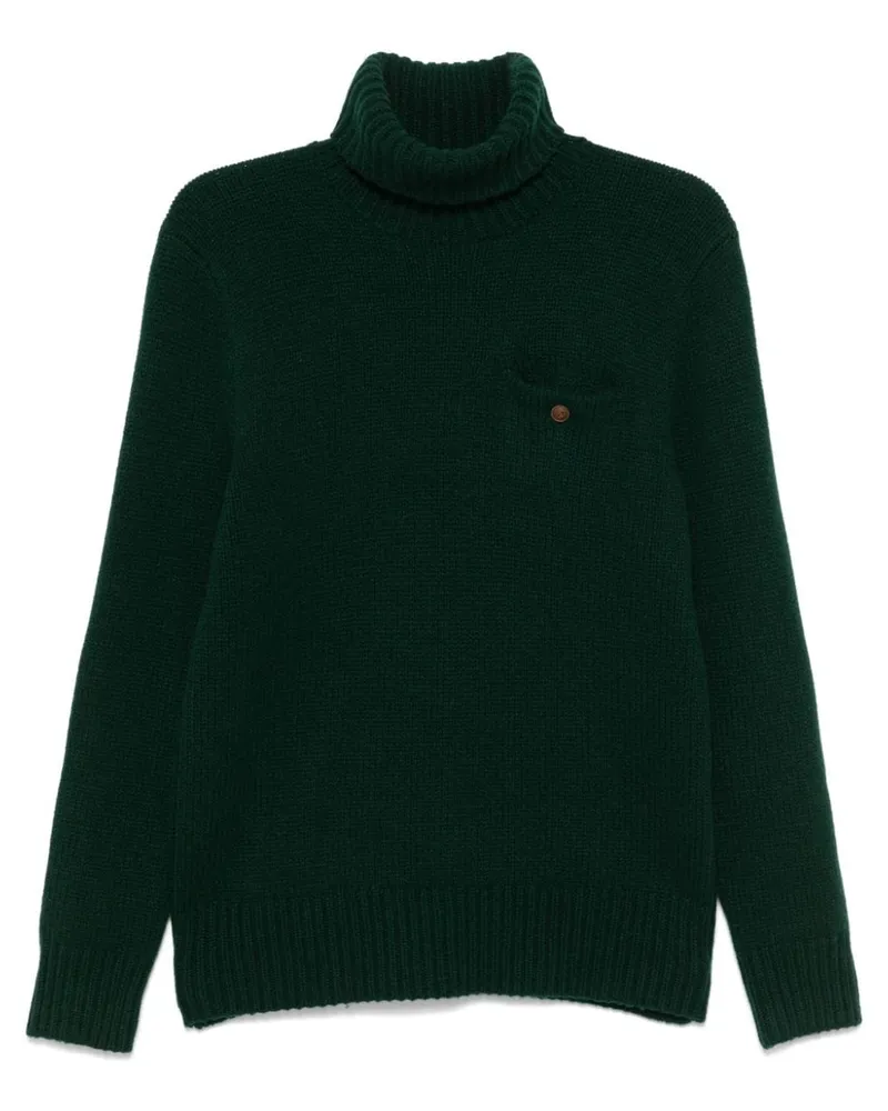 Ralph Lauren Gerippter Strickpullover - Grün Grün