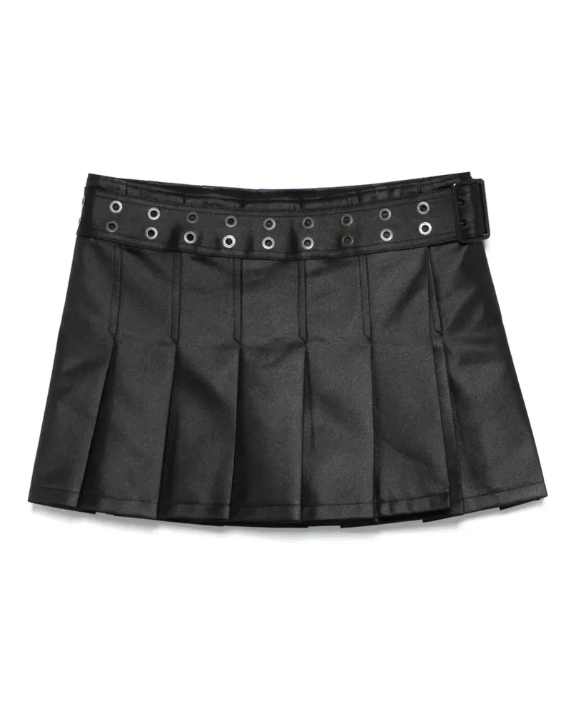 Junya Watanabe Minirock mit Falten - Schwarz Schwarz