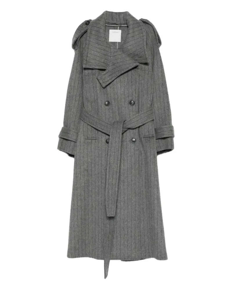 SPORTMAX Arold Mantel mit Nadelstreifen - Grau Grau