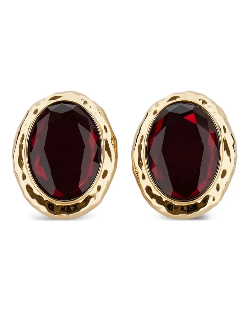 Self-Portrait Ovale Ohrringe - Gold Gold