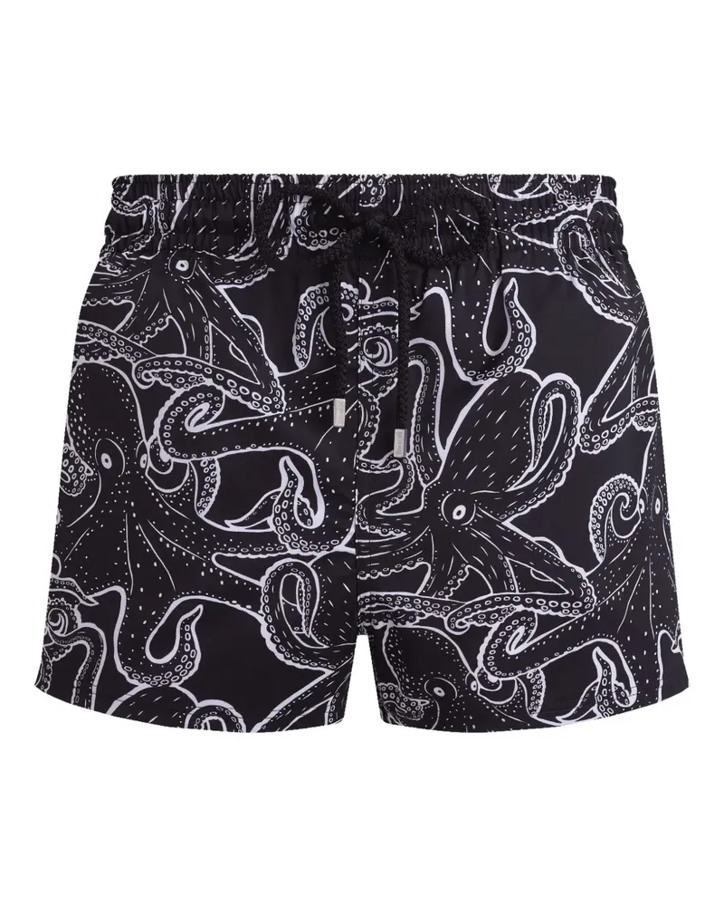 Vilebrequin Poulpes Badeshorts - Schwarz Schwarz