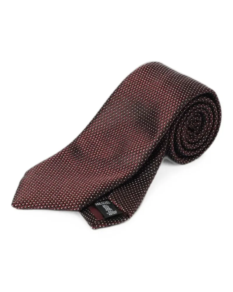Emporio Armani jacquard-weave tie - Rot Rot