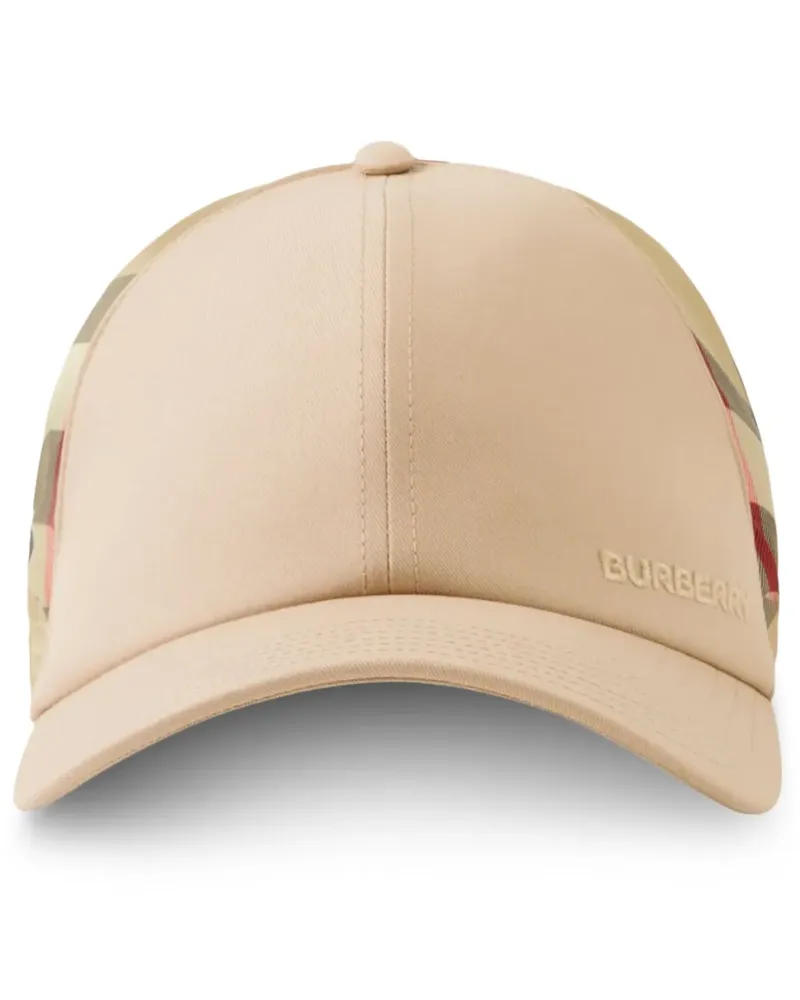 Burberry Baseballkappe mit Schaldetail - Nude Nude
