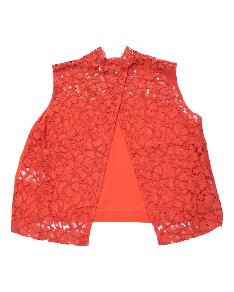Sandro lace sleeveless blouse - Rot Rot
