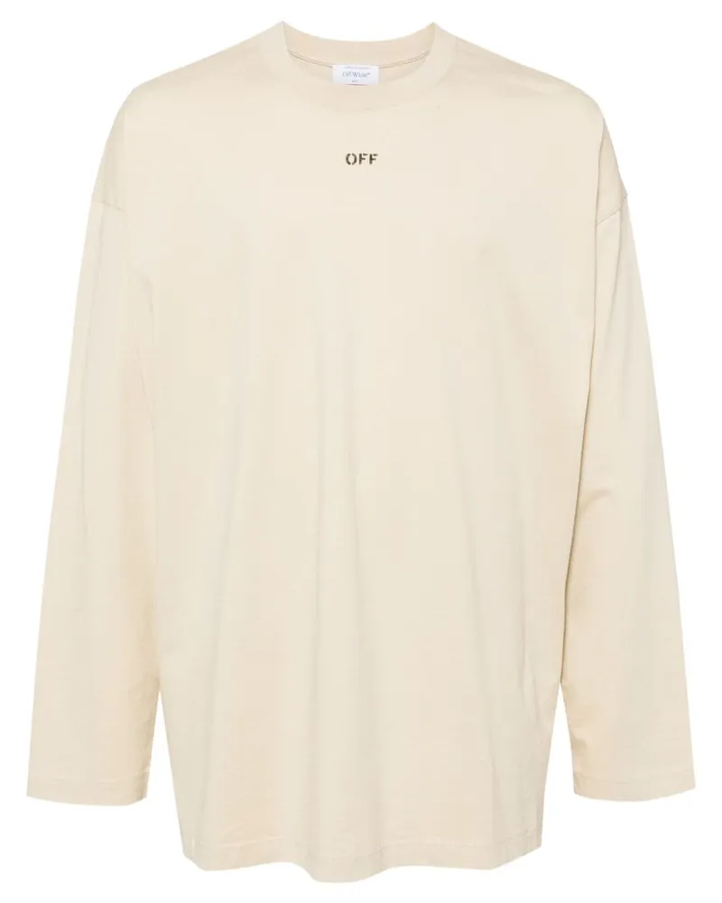 OFF-WHITE T-Shirt aus Baumwolle - Nude Nude