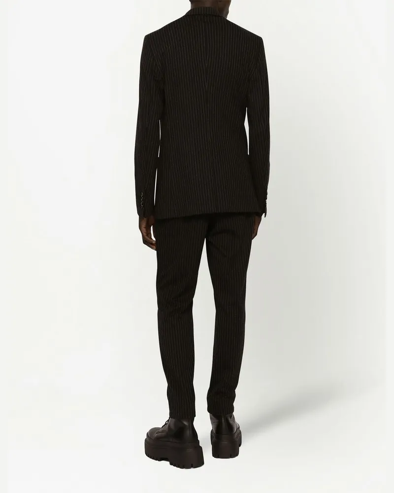 Dolce & Gabbana Jogginghose mit Nadelstreifen - Schwarz Schwarz