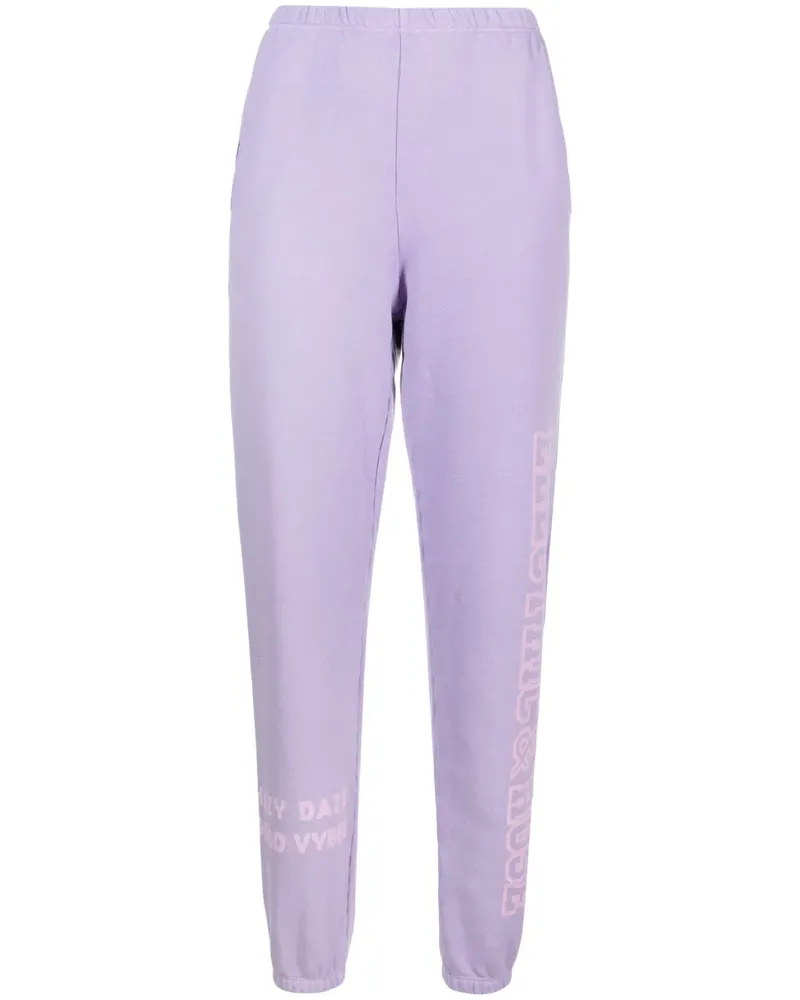 Electric & Rose Jogginghose mit Logo-Print - Violett Violett