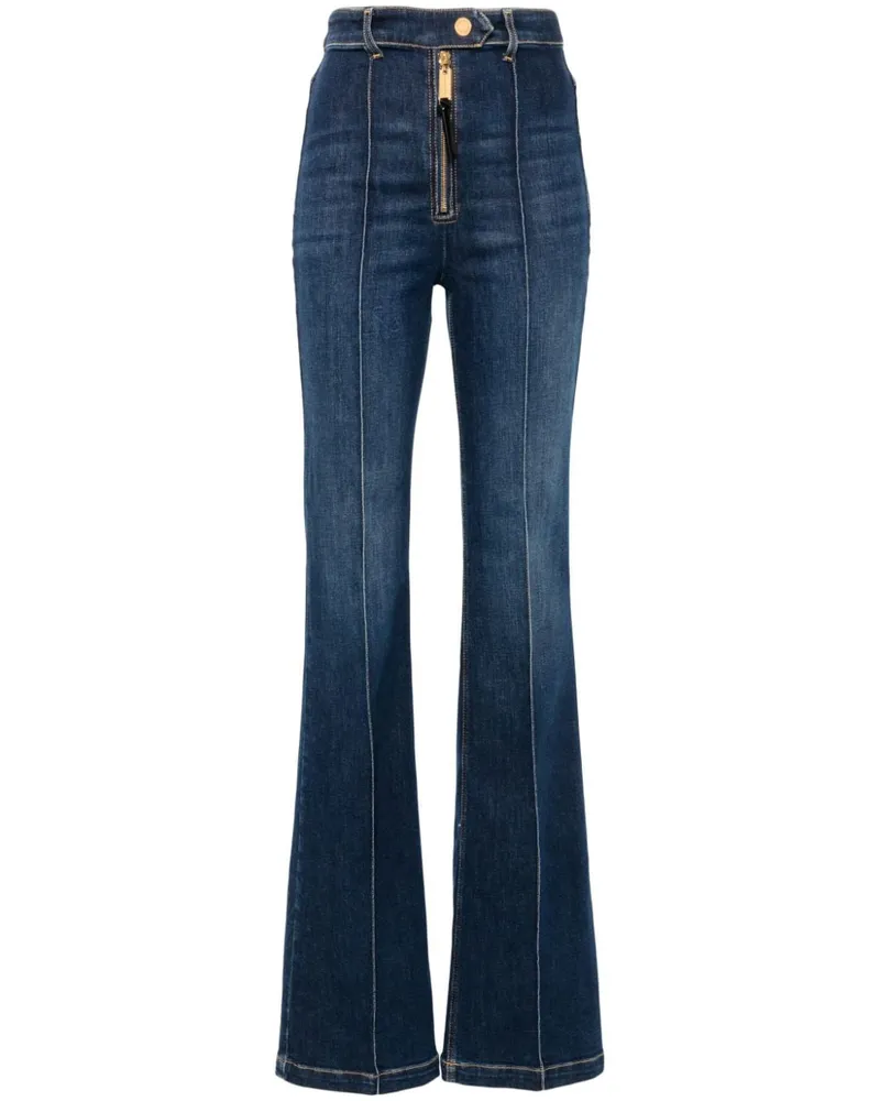 Elisabetta Franchi Jeans mit Paspeln Blau