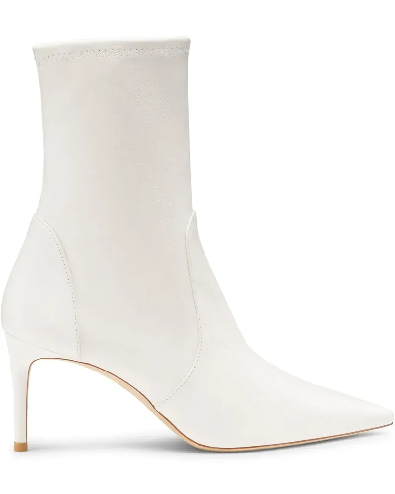 Stuart Weitzman Power Stiefel mit spitzer Kappe 75mm - Nude Nude