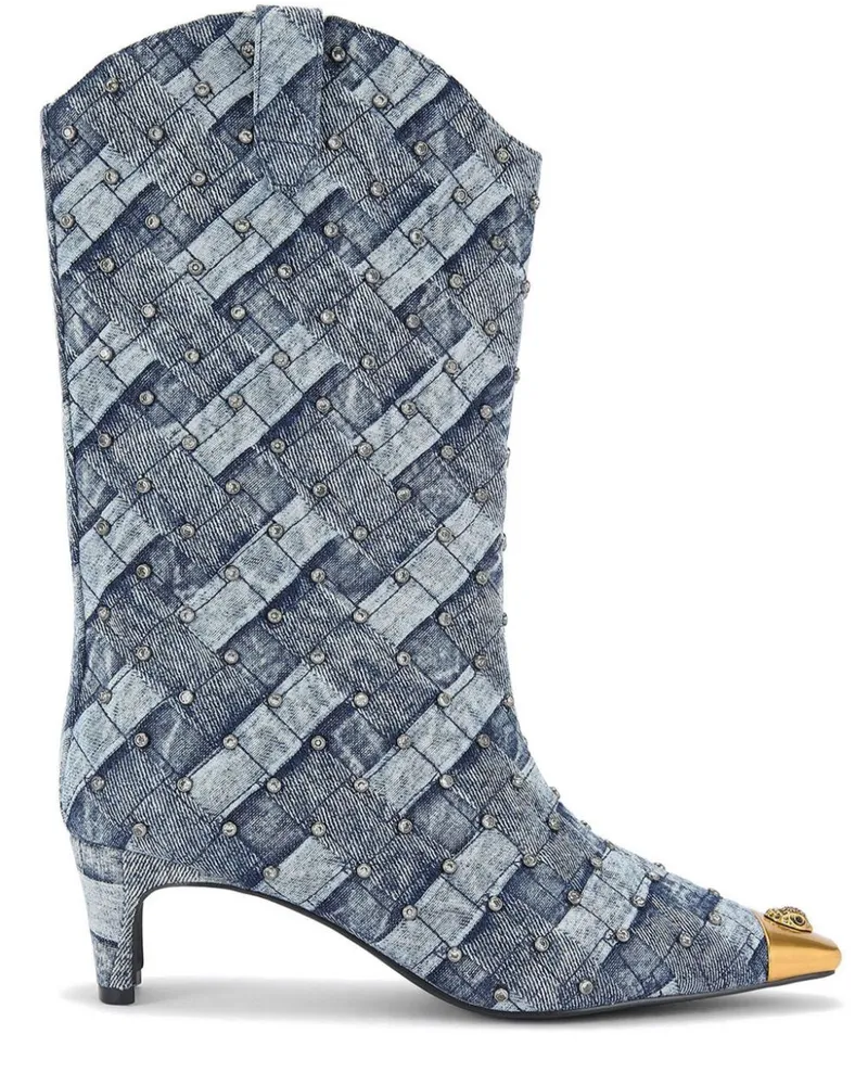 Kurt Geiger Regent Crystal Stiefel 65mm - Blau Blau