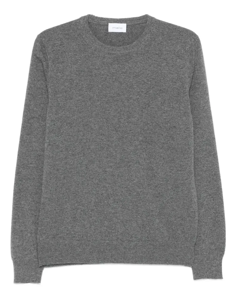 Malo Kaschmirpullover mit Rundhalsausschnitt - Grau Grau