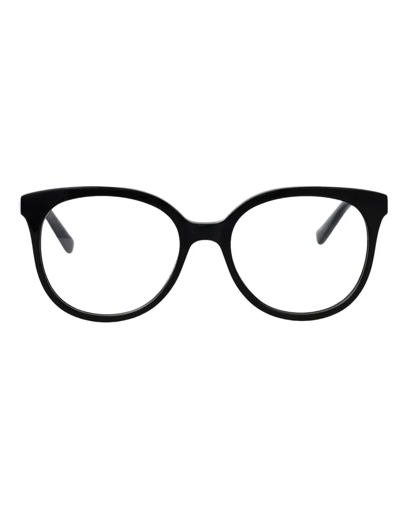 Alexander McQueen Brille mit rundem Gestell - Schwarz Schwarz