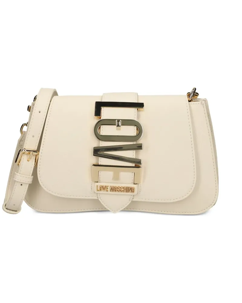 Moschino Umhängetasche mit Logo - Nude Nude