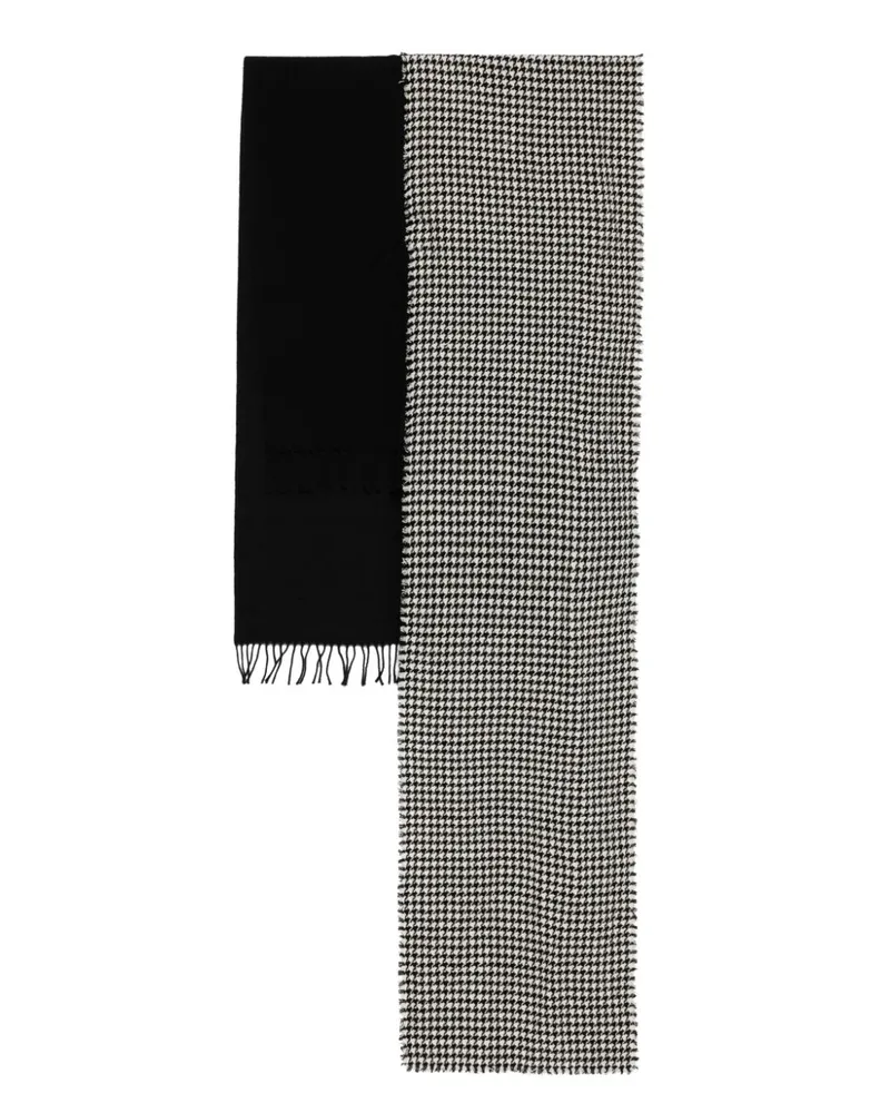 Yohji Yamamoto Schals im Patchwork-Look - Schwarz Schwarz