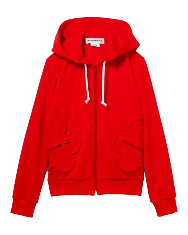 Comme des Garçons Kapuzenjacke mit Reißverschluss - Rot Rot