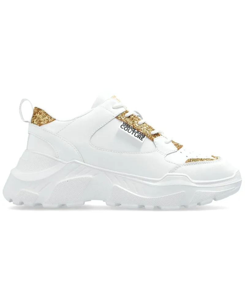 Versace Jeans Sneakers mit Glitter-Detail - Weiß Weiß