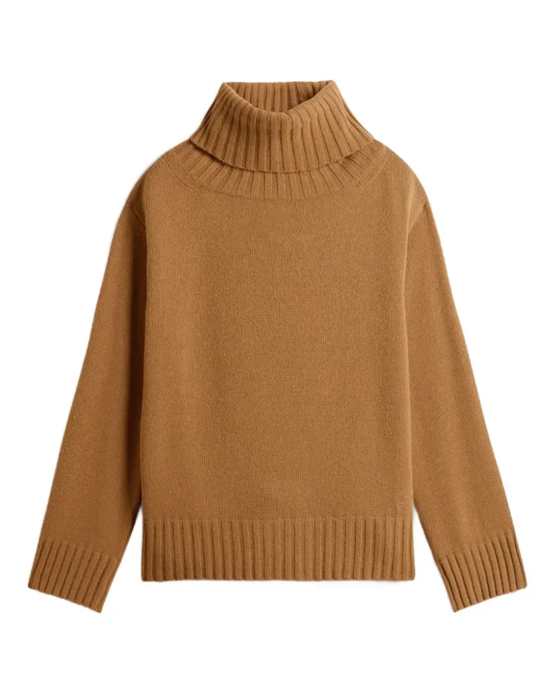 Woolrich Rollkragenpullover mit geripptem Saum - Braun Braun