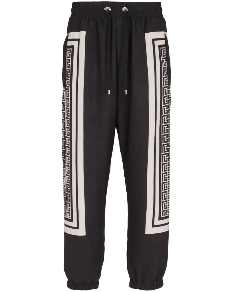 Balmain Jogginghose mit Kordelzug - Schwarz Schwarz
