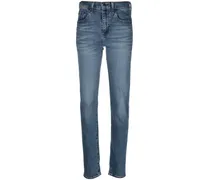Schmale High-Rise-Jeans - Blau