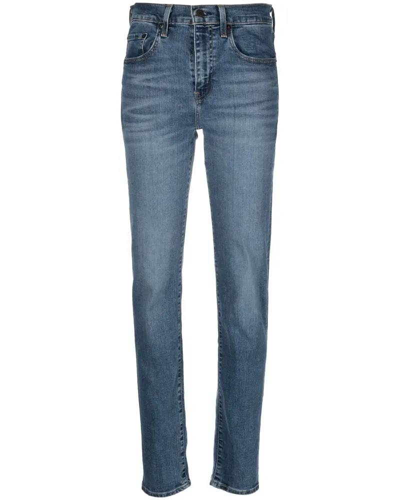 Levi's Schmale High-Rise-Jeans - Blau Blau
