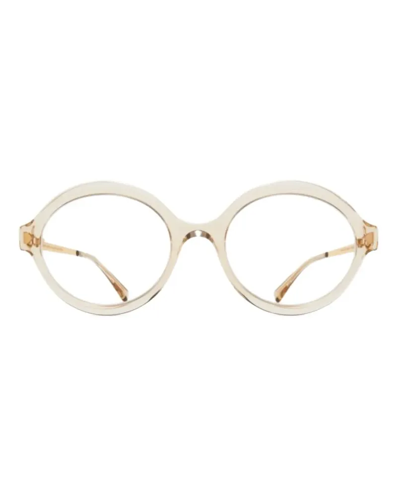 Mykita Noomi round-frame glasses - Nude Nude