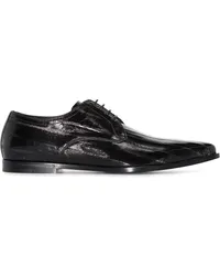 Dolce & Gabbana Derby-Schuhe mit spitzer Kappe Schwarz