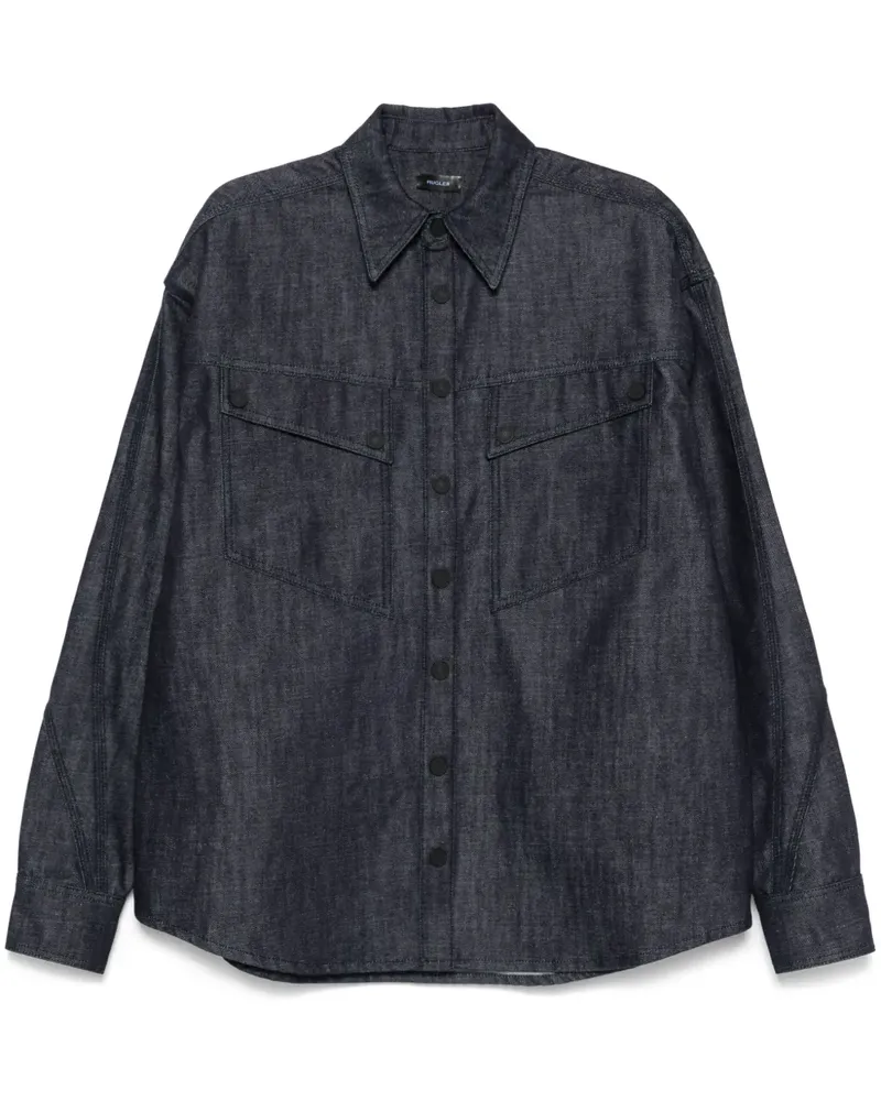 Thierry Mugler Klassisches Jeanshemd - Blau Blau