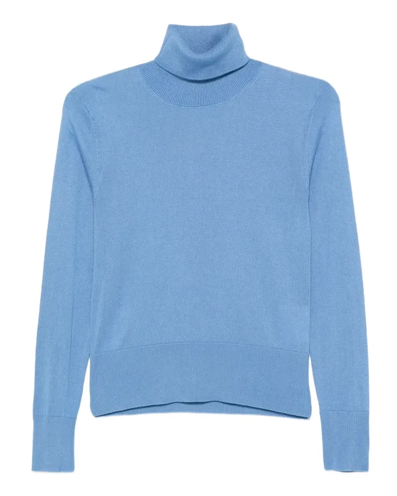 Alpha Studio Gestrickter Rollkragenpullover - Blau Blau