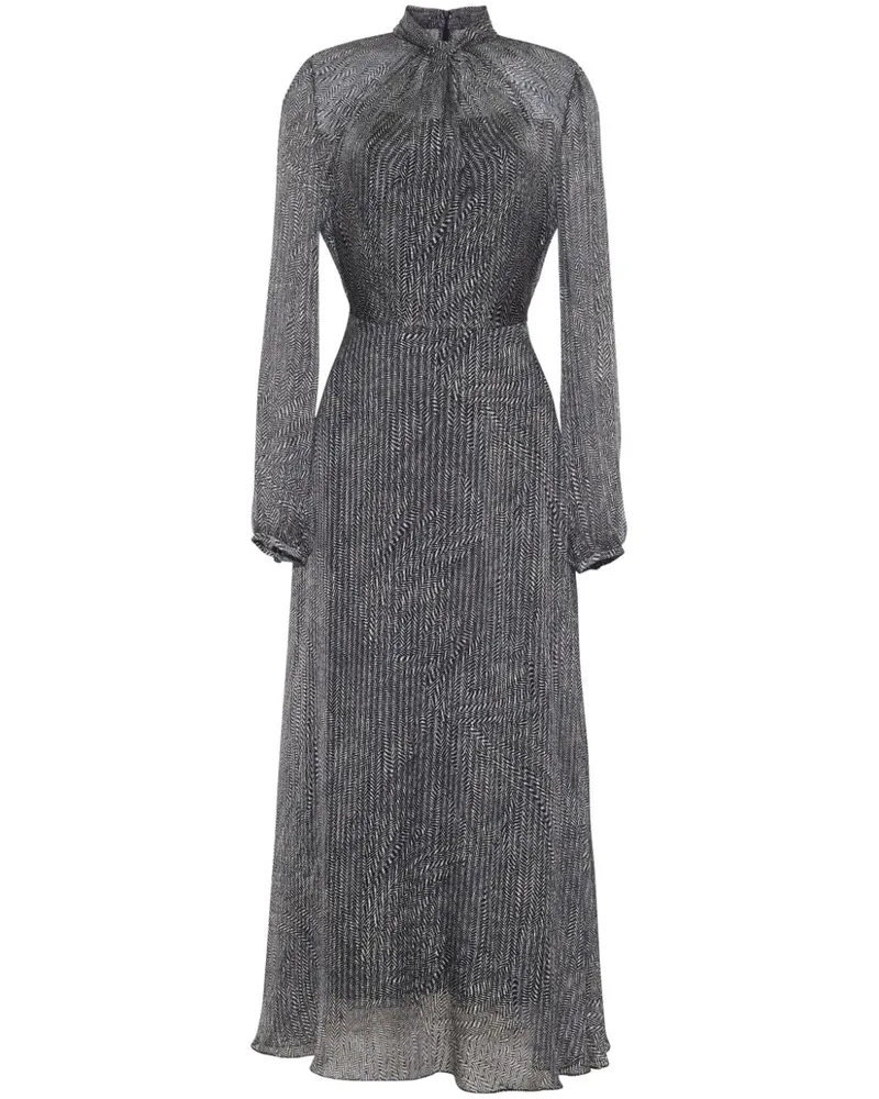 Adam Lippes Lowell Midikleid - Schwarz Schwarz