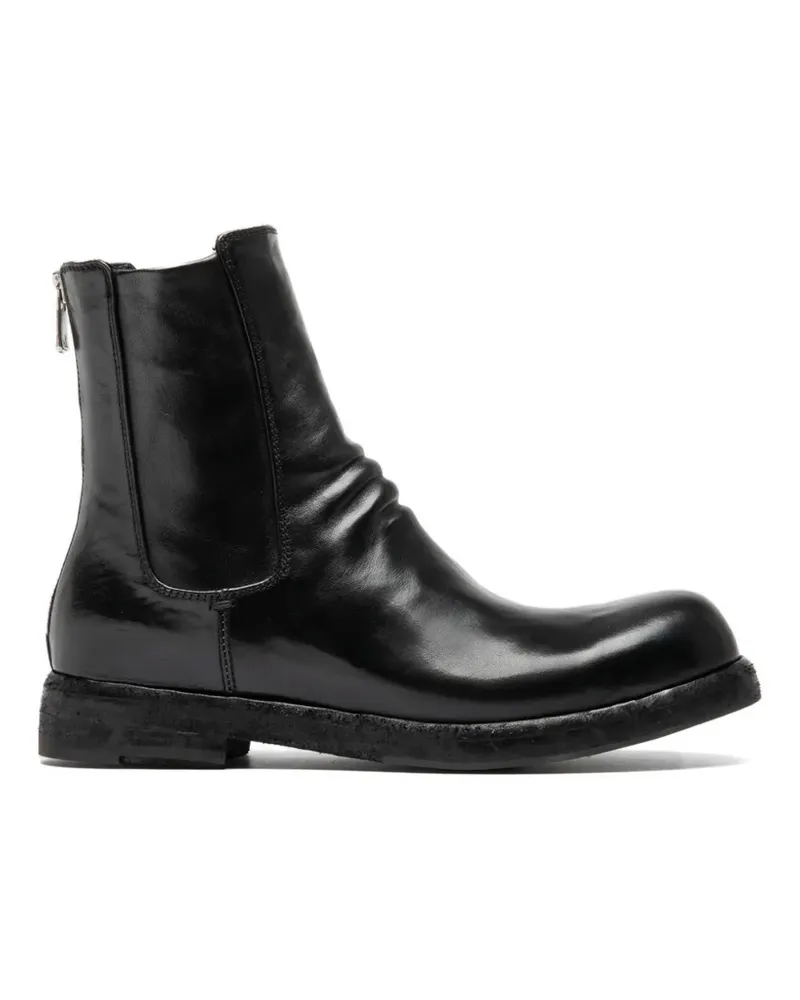 Officine Creative Italia Bulla DD zip leather chelsea boots - Schwarz Schwarz