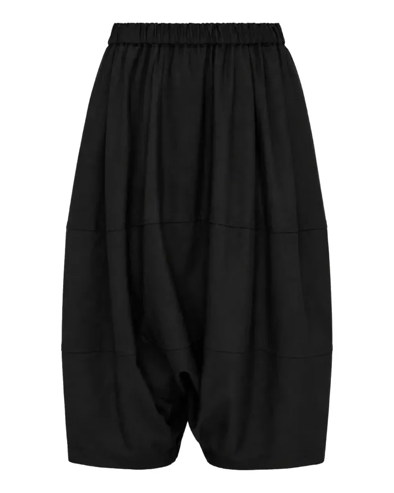 Comme des Garçons Weite Hose mit tiefem Schritt - Schwarz Schwarz