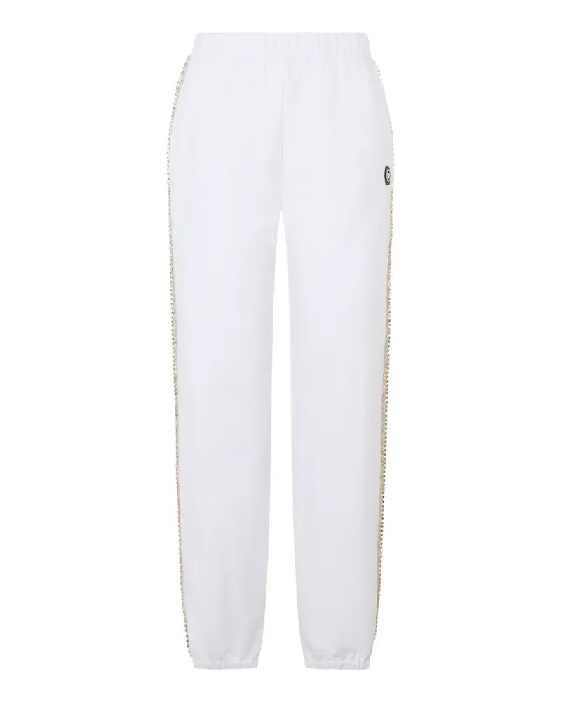 Philipp Plein Jogginghose mit Strass - Weiß Weiß