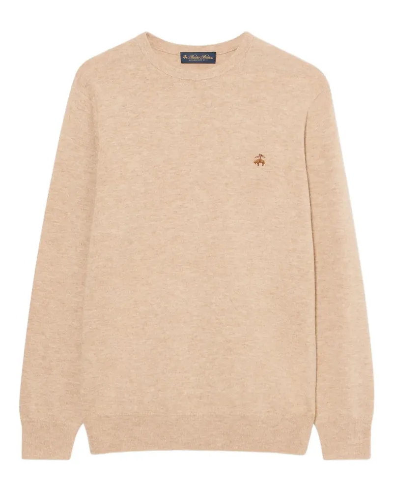 Brooks Brothers Pullover mit rundem Ausschnitt - Nude Nude