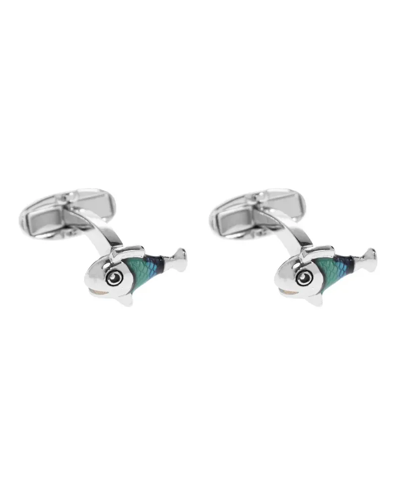 Paul Smith fish cufflinks - Silber Silber