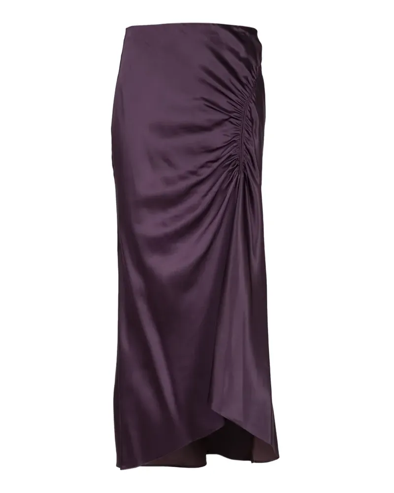 Veronica Beard Felecia ruched MIDI skirt - Violett Violett