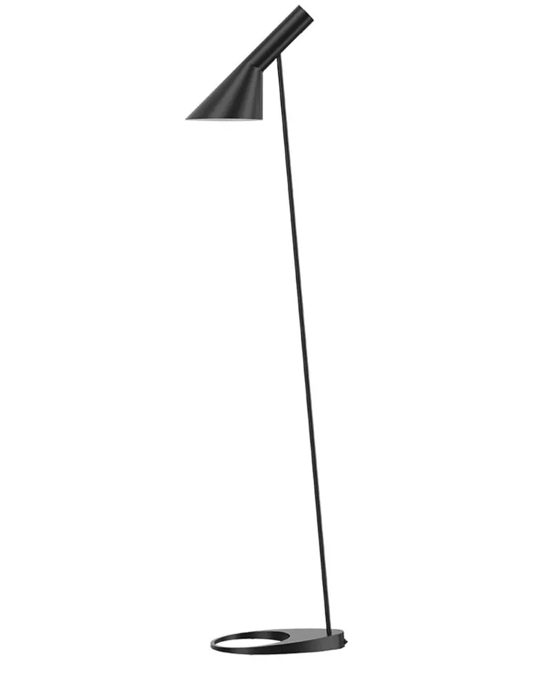 Louis Poulsen AJ Stehlampe aus Stahl - Schwarz Schwarz