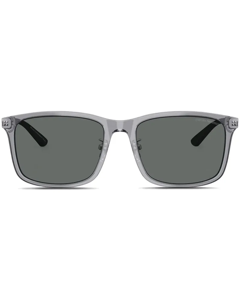 Emporio Armani Eckige SonnenEckige Sonnenbrille mit Asian-Fit - Grau Grau