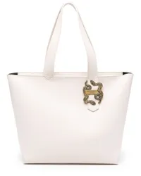 Just Cavalli Iconic Snake Tote Bag Nude