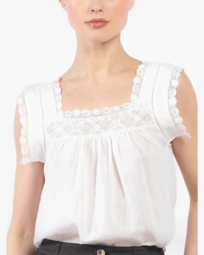 DÔEN Aphra Bluse - Weiß Weiß