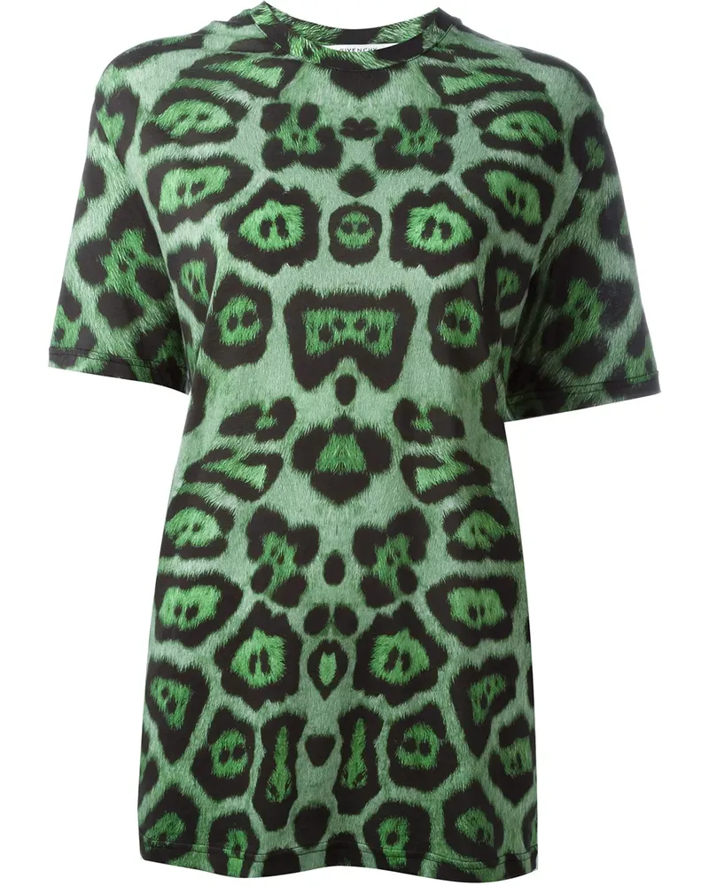 Givenchy T-Shirt mit Leopardenmuster - Grün Grün
