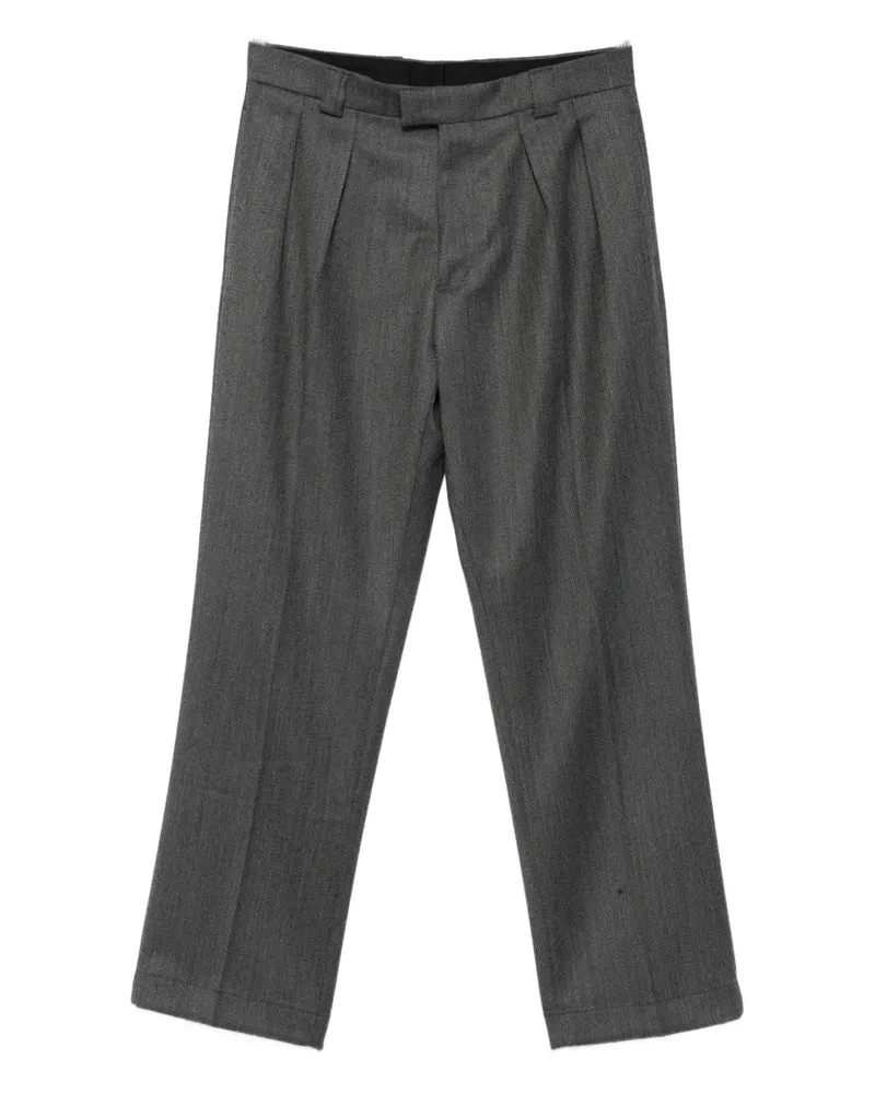 Berwich Hose mit Bundfalten - Grau Grau