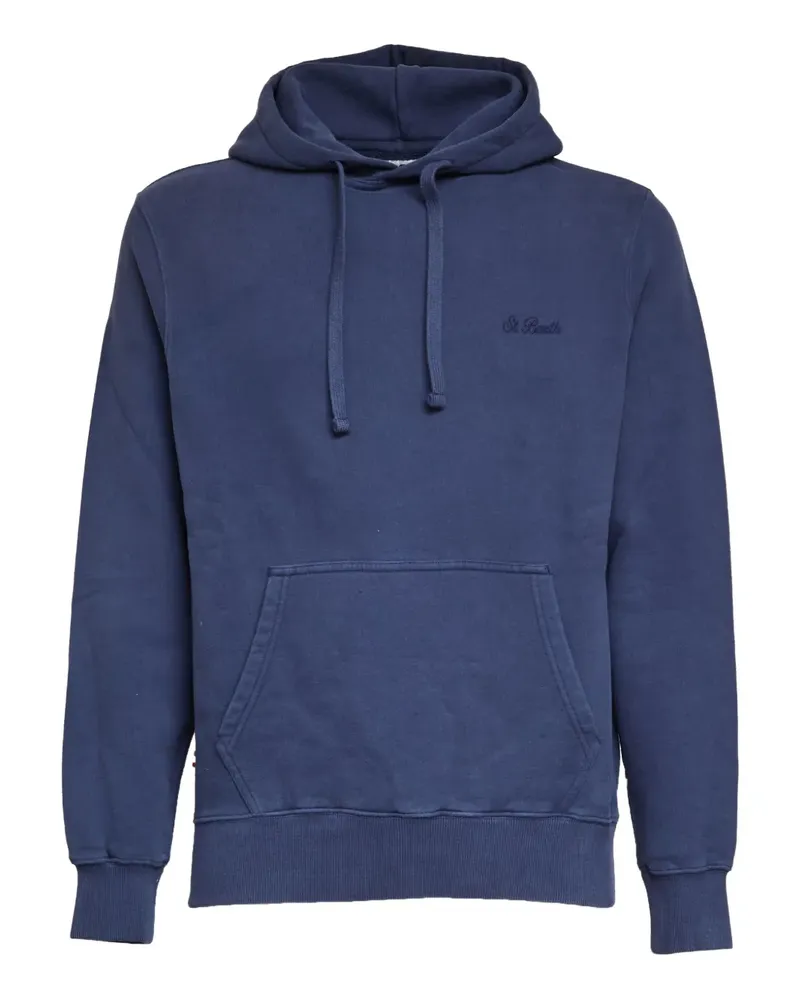 MC2 Saint Barth Tribeca logo-embroidered hoodie - Blau Blau