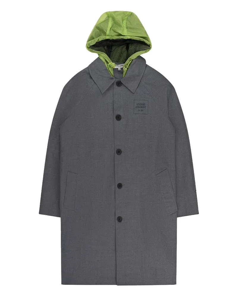 Opening Ceremony Trenchcoat mit Kapuze - Grau Grau
