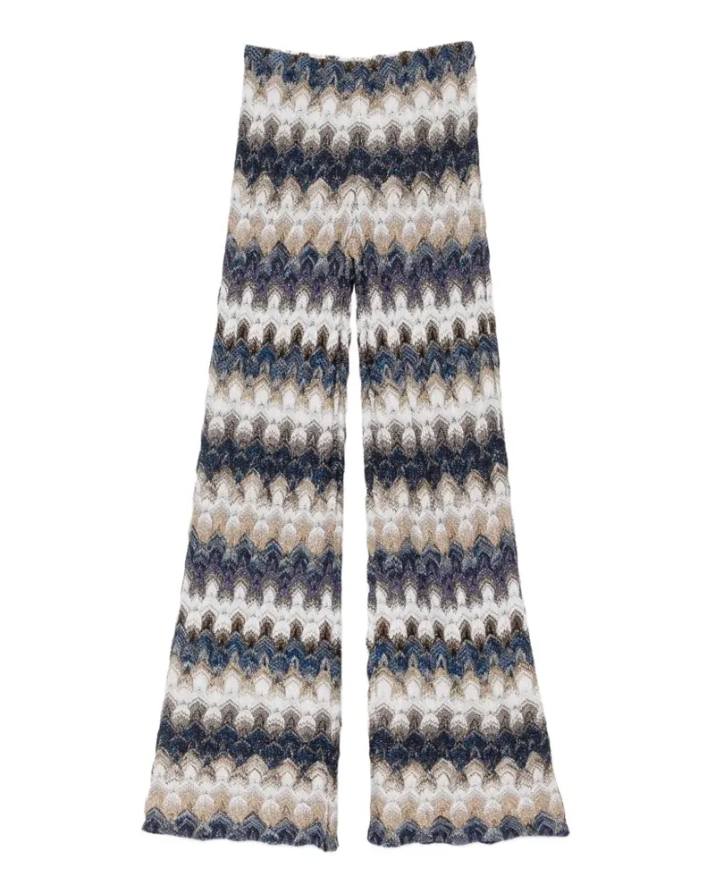 Missoni Hose mit Zickzackmuster - Blau Blau