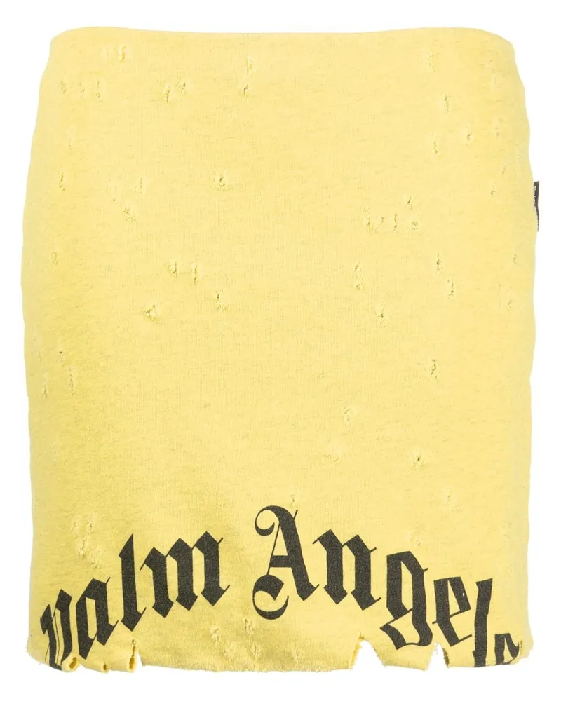 Palm Angels Gerade GD Destroyed Rock - Gelb Gelb