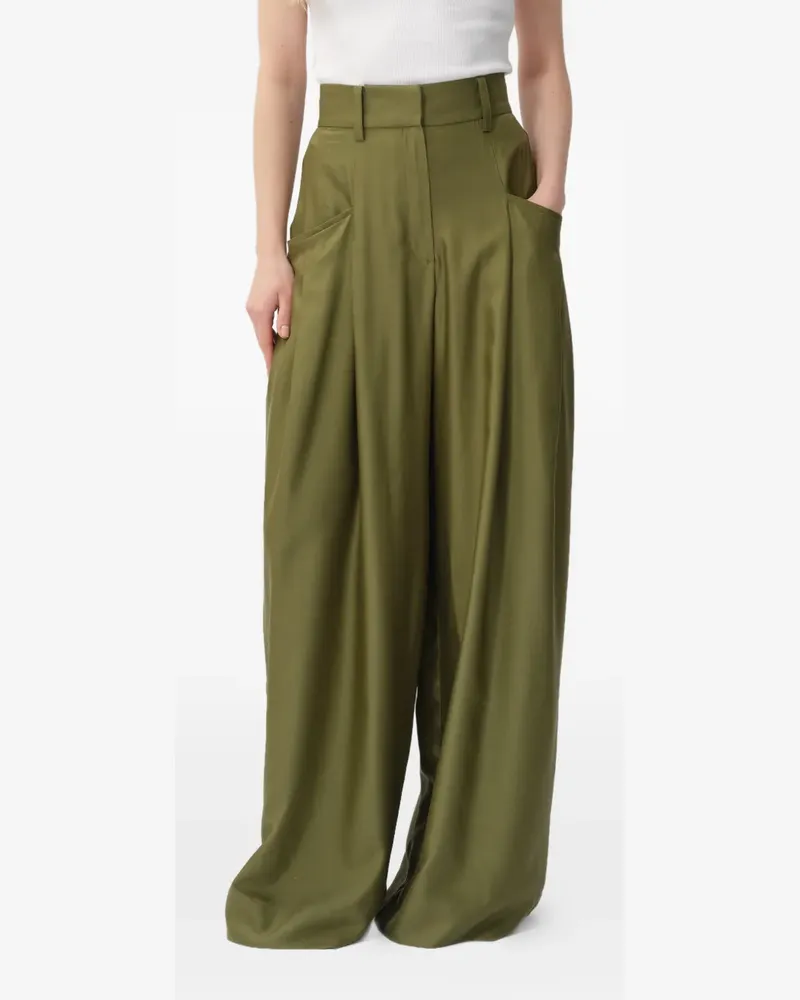 CONCEPTO Wild palazzo pants - Grün Grün