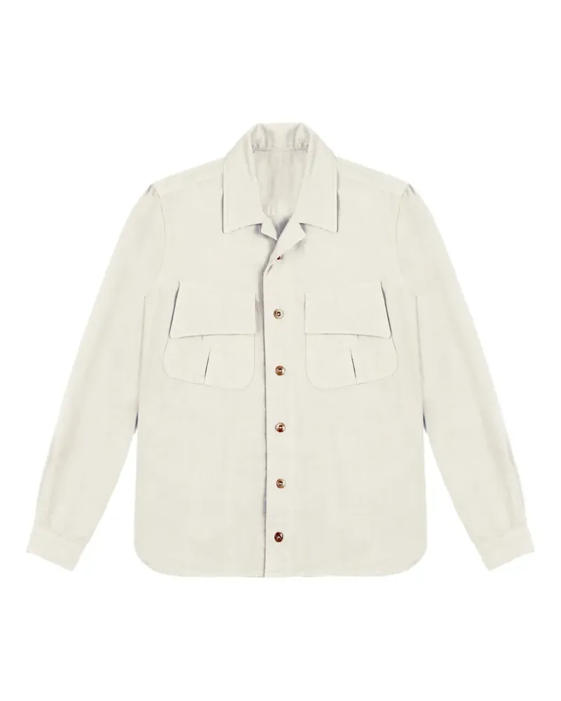 Fortela Meckongt flap-pocket shirt - Nude Nude